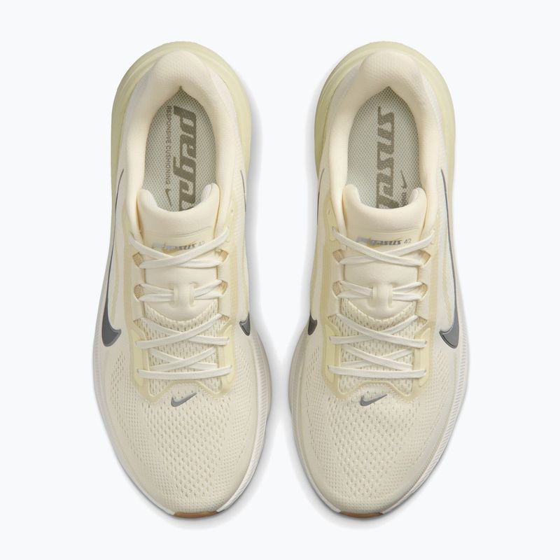 Încălțăminte de alergare pentru bărbați Nike Pegasus 42 coconut milk/light khaki/metallic silver 4