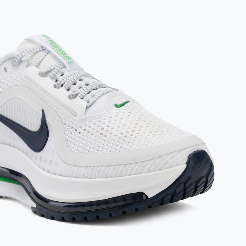 Încălțăminte de alergare pentru bărbați Nike Pegasus Premium white/midnight navy/green spark 7