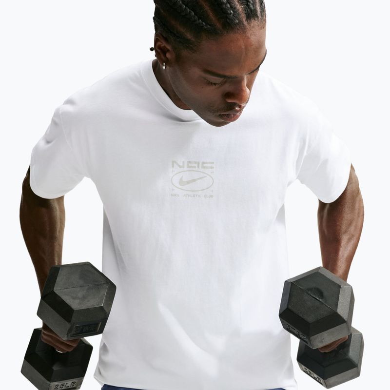 Tricou de antrenament bărbați Nike N.A.C. white/ight smoke grey 5