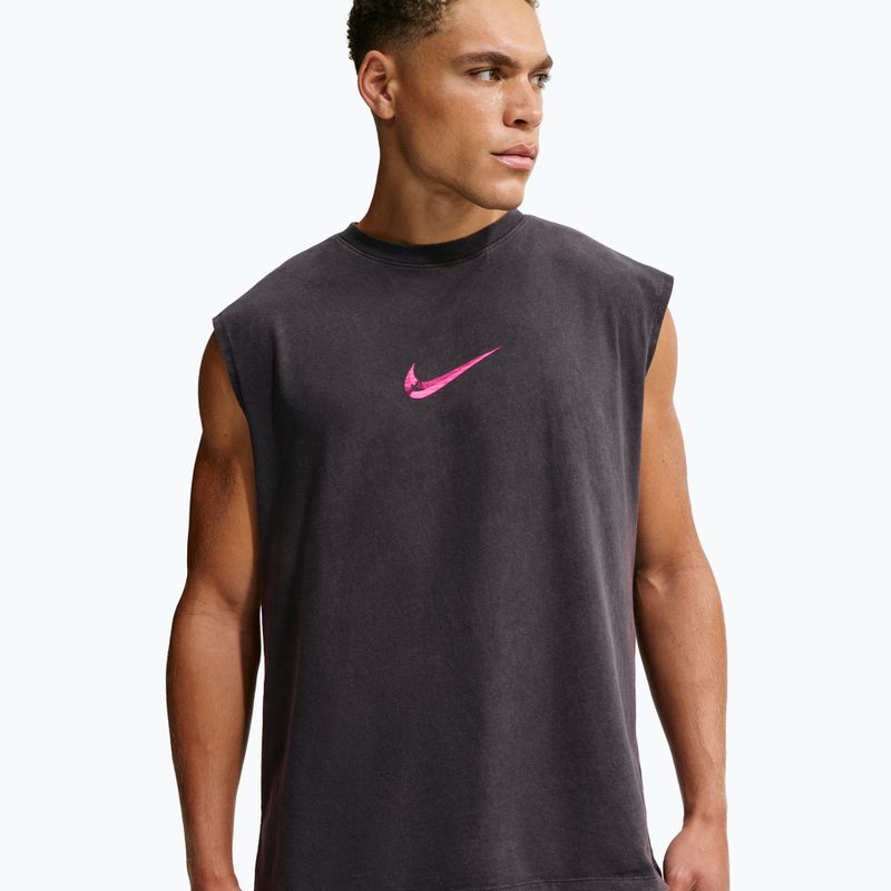 Tricou de antrenament bărbați Nike Sleeveless T-Shirt black/hyper pink 3