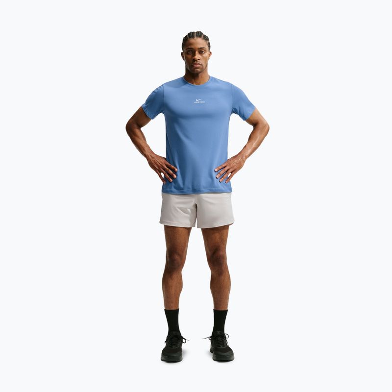 Tricou de antrenament bărbați Nike Pro indigo storm/white 2