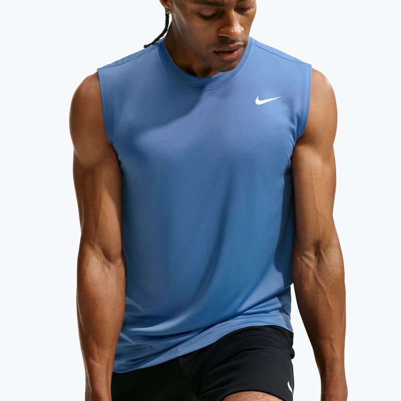 Tricou de antrenament bărbați Nike Dri-FIT Sleeveless Training Top indigo storm/white 4