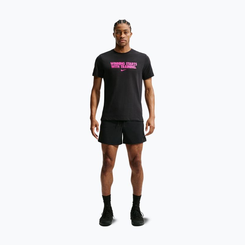 Tricou de antrenament bărbați Nike Dri-Fit Winning black/hyper pink 7