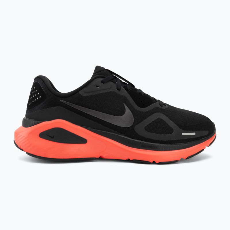 Încălțăminte de alergare pentru bărbați Nike Structure 26 black/bright crimson/metallic dark grey 2
