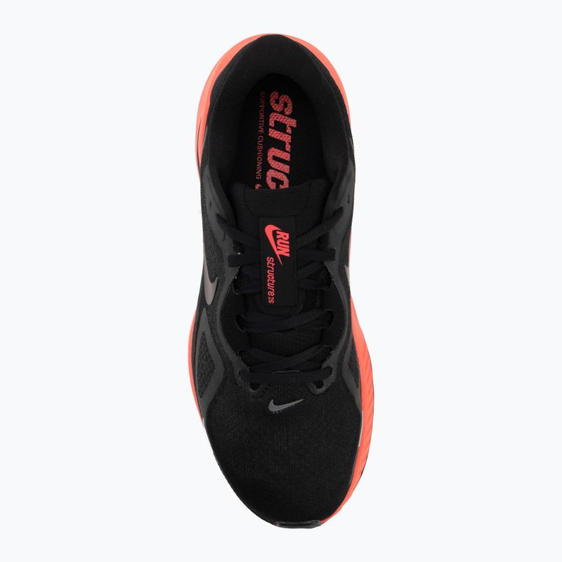 Încălțăminte de alergare pentru bărbați Nike Structure 26 black/bright crimson/metallic dark grey 5