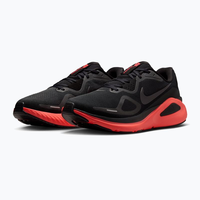 Încălțăminte de alergare pentru bărbați Nike Structure 26 black/bright crimson/metallic dark grey 3