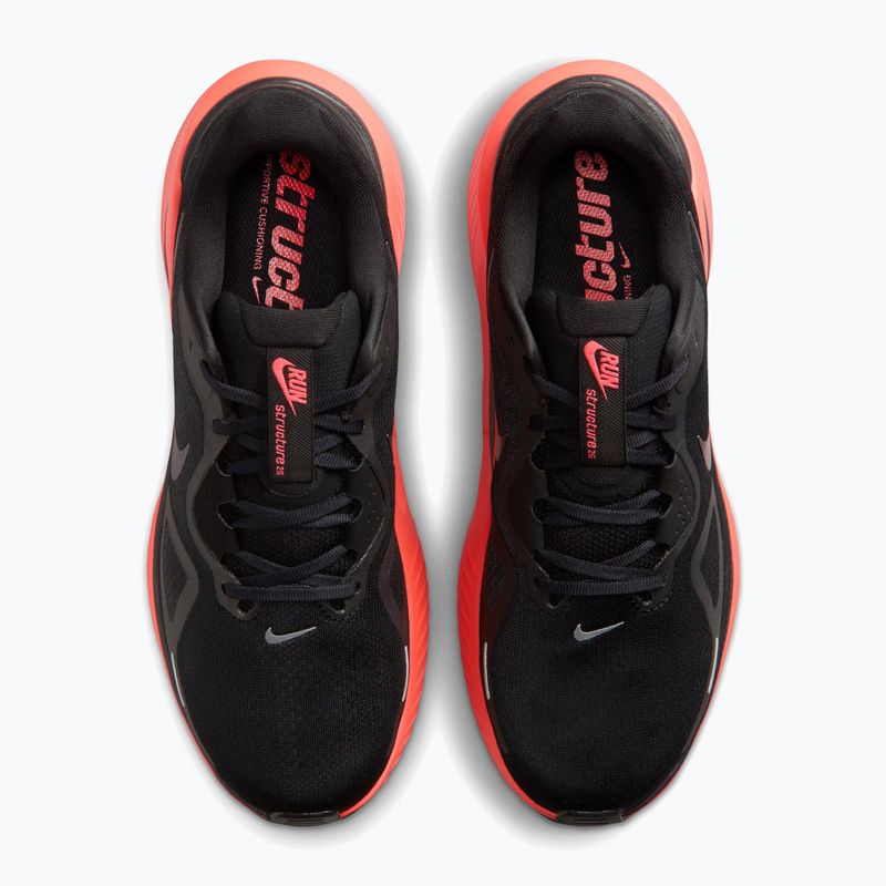 Încălțăminte de alergare pentru bărbați Nike Structure 26 black/bright crimson/metallic dark grey 5