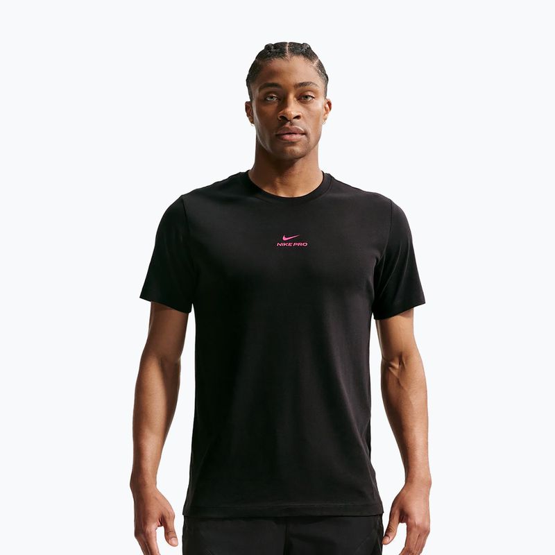 Tricou de antrenament bărbați Nike Pro black/hyper pink