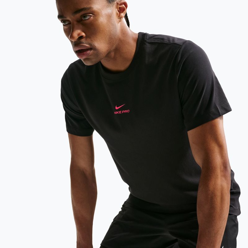 Tricou de antrenament bărbați Nike Pro black/hyper pink 5