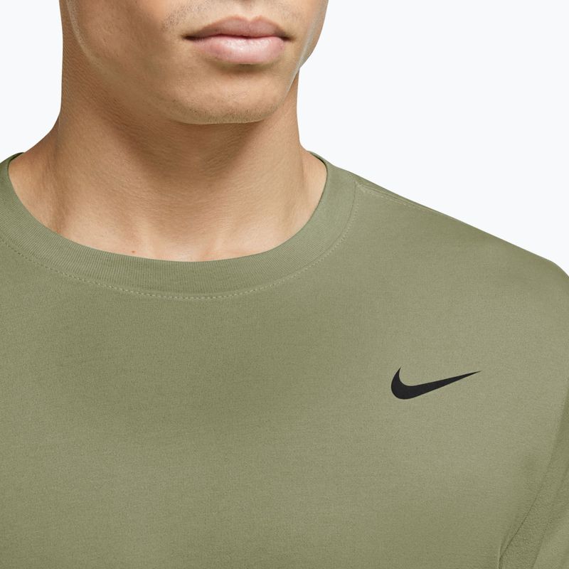 Tricou de antrenament bărbați Nike Dri-FIT dusty olive/black 3