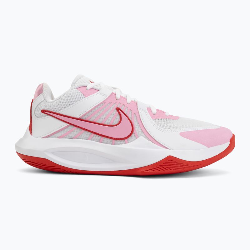Încălțăminte de volei Nike Zoom Hyperspeed Court 2 white/pink rise/university red 2