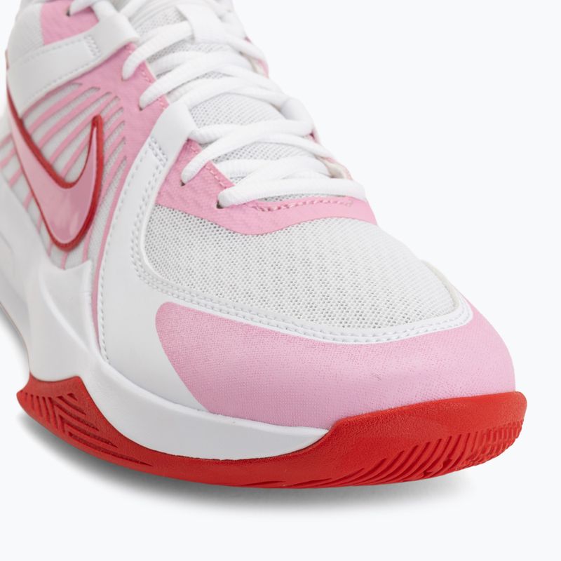 Încălțăminte de volei Nike Zoom Hyperspeed Court 2 white/pink rise/university red 7