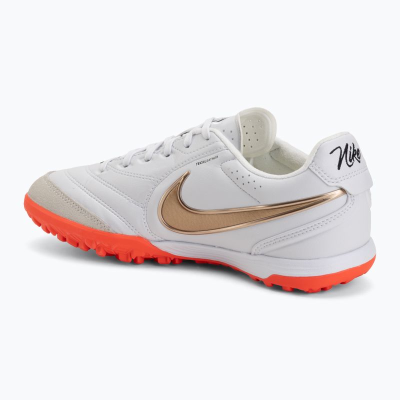 Încălțăminte de fotbal pentru bărbați Nike Tiempo Ligera Pro White/Bright Crimson/Blur 3