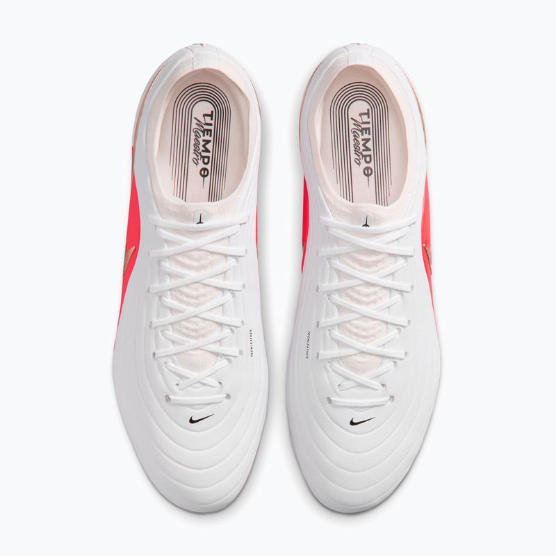 Încălțăminte de fotbal pentru bărbați Nike Tiempo Maestro Elite White/Bright Crimson/Blur 3
