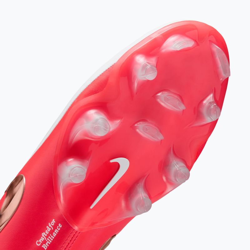 Încălțăminte de fotbal pentru bărbați Nike Tiempo Maestro Elite White/Bright Crimson/Blur 5