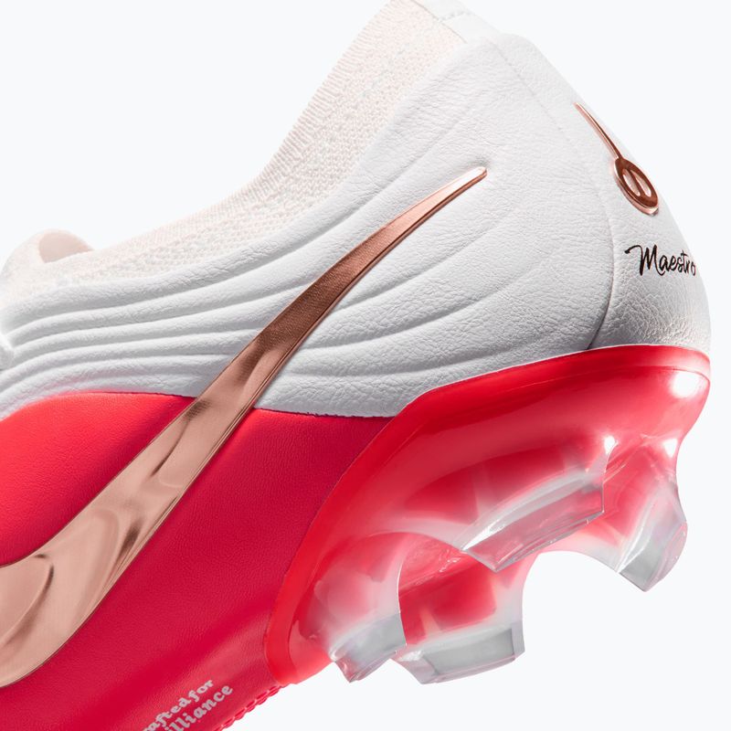 Încălțăminte de fotbal pentru bărbați Nike Tiempo Maestro Elite White/Bright Crimson/Blur 7