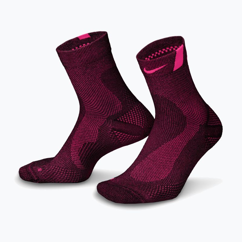 Șosete Nike Run Lightweight Micro Crew Black/Hyper Pink/Hyper Pink