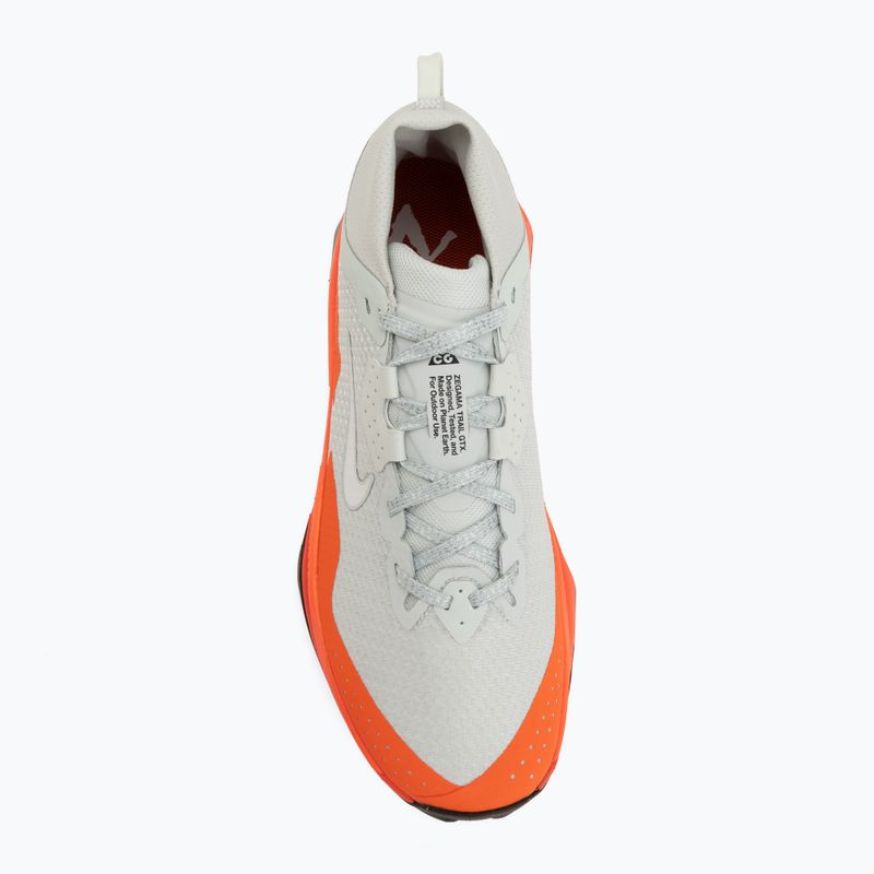 Încălțăminte de alergare pentru bărbați Nike ACG Zegama Trail GORE-TEX light silver/safety orange/summit white 5