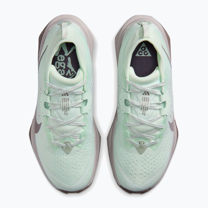 Pantofi de alergare pentru femei Nike ACG Zegama Trail barely green/Tattoo/Silver Lilac 4