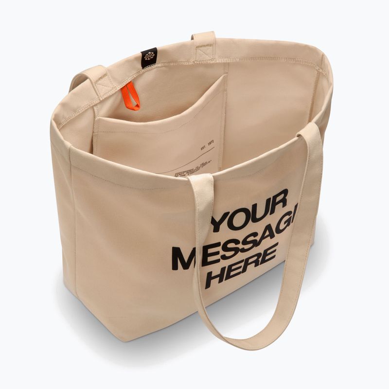 Geantă Nike Heritage "Your Message Here" Tote 22 l oatmeal/safety orange/safety orange 4