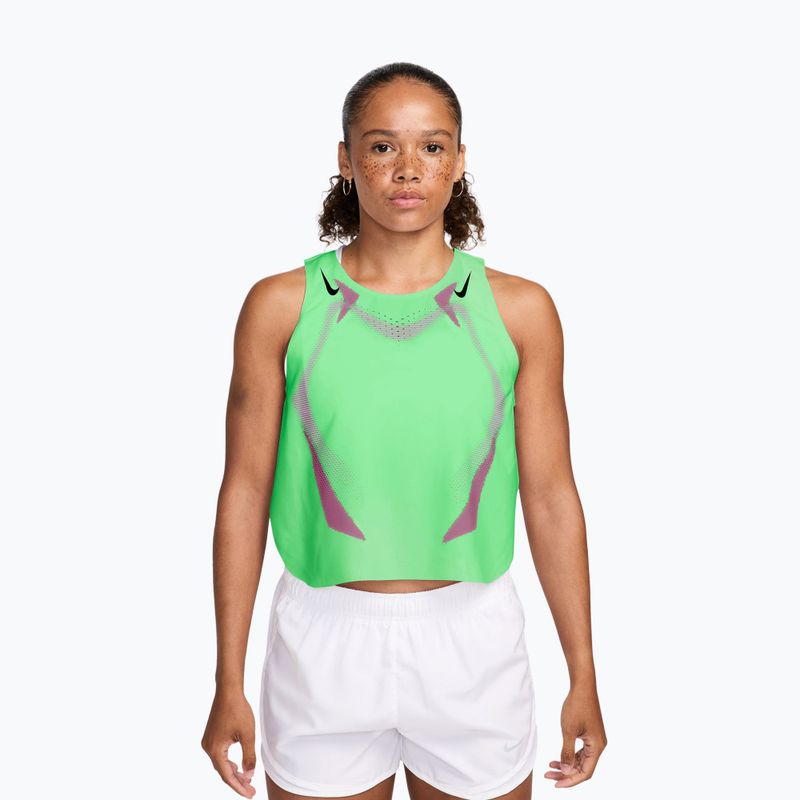 Tricou de alergare pentru bărbați Nike AeroSwift illusion green/black/black