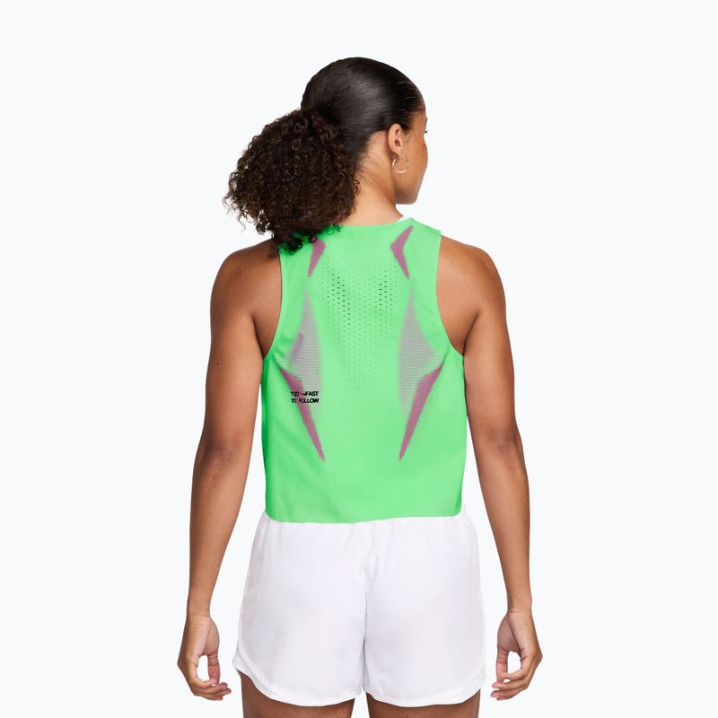 Tricou de alergare pentru bărbați Nike AeroSwift illusion green/black/black 2