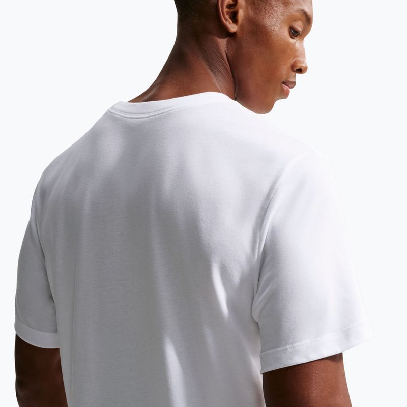 Tricou de alergare pentru bărbați Nike Dri-Fit Running T-Shirt white/green spark 5