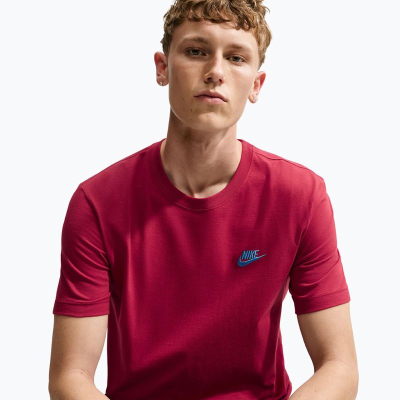 Tricou pentru bărbați Nike Sportswear Club tough red/football blue 2