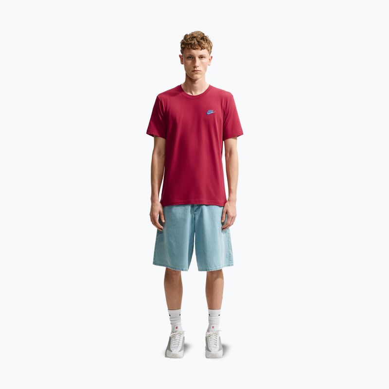 Tricou pentru bărbați Nike Sportswear Club tough red/football blue 7