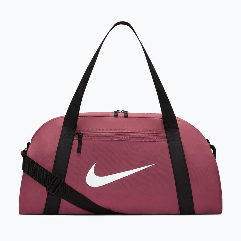 Geantă de antrenament pentru femei Nike Gym Club 24 l pink smoke/black/white