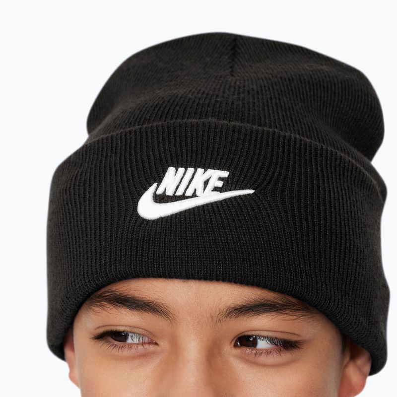 Căciulă de iarnă pentru copii Nike Peak black heather/white 4