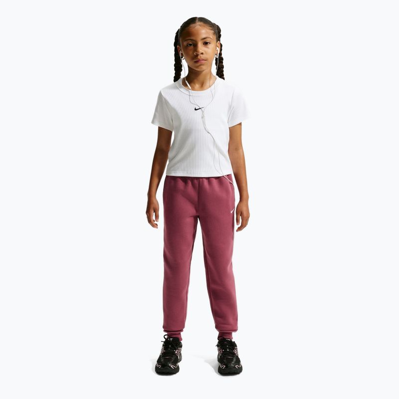 Pantaloni pentru copii Nike Sportswear Studio pink smoke/white 2