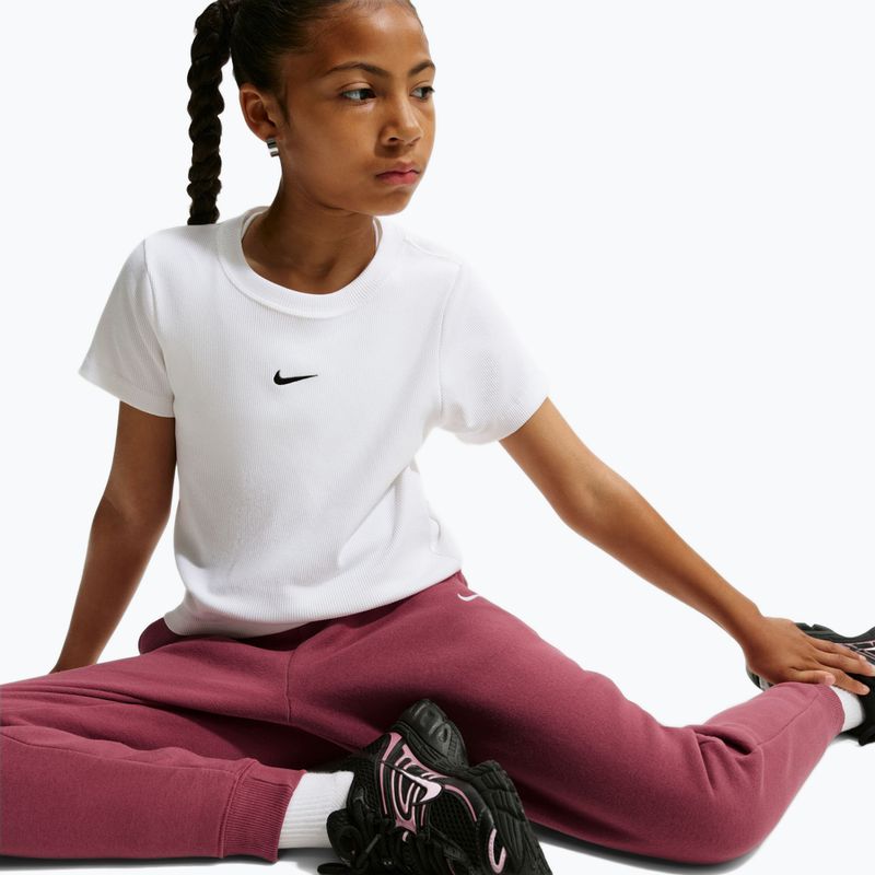 Pantaloni pentru copii Nike Sportswear Studio pink smoke/white 7