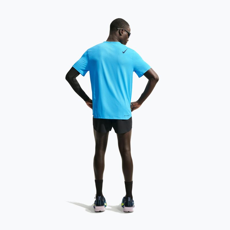 Tricou de alergare pentru bărbați Nike AeroSwift light current blue/black 3