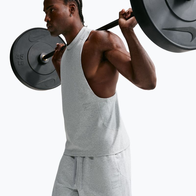 Pantaloni scurți de antrenament pentru bărbați Nike N.A.C. light smoke grey/heather/light smoke grey 5