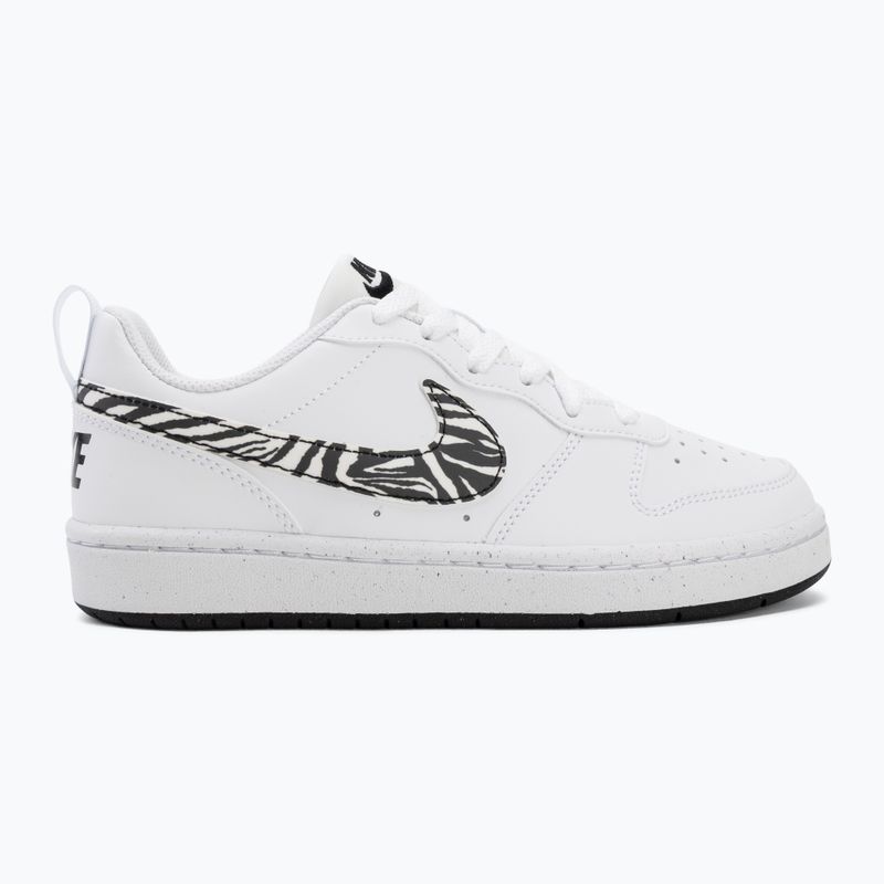 Pantofi Nike Court Borough Low alb/negru 2