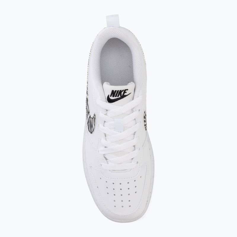 Pantofi Nike Court Borough Low alb/negru 5