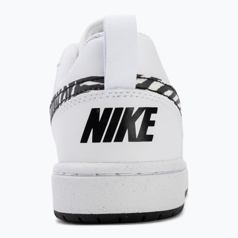 Pantofi Nike Court Borough Low alb/negru 6