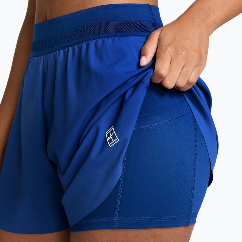 Pantaloni scurți de tenis pentru femei Nike Court Ace Advantage old royal/white 4