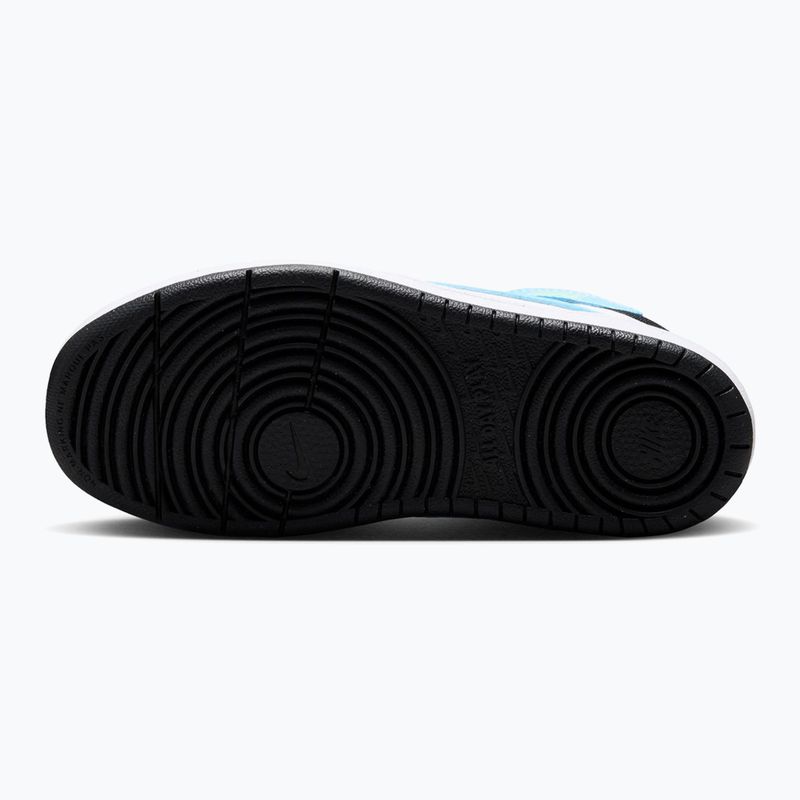 Încălțăminte pentru copii Nike Court Borough Mid 2 white/black/arctic green/football blue 3