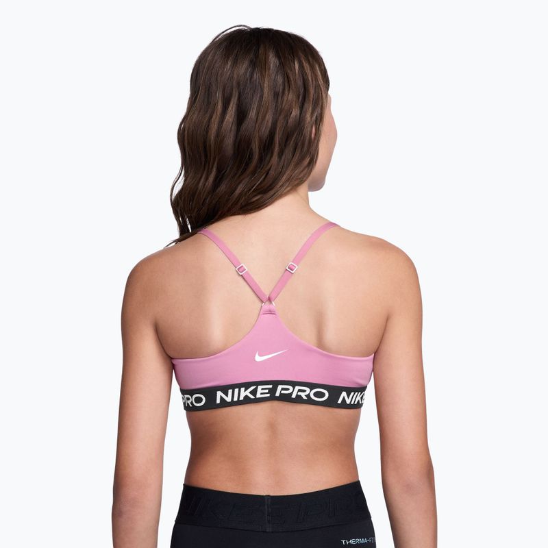 Sutien pentru fete Nike Pro Pink Rise 2