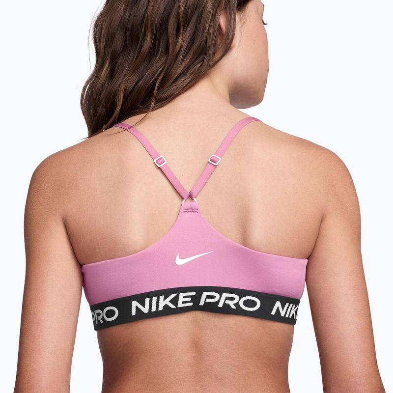 Sutien pentru fete Nike Pro Pink Rise 3