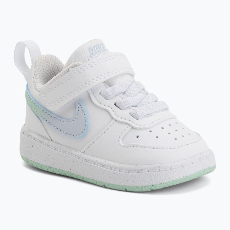 Încălțăminte pentru copii Nike Court Borough Low white/football grey/arctic green 6