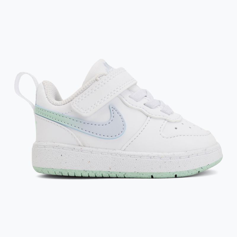 Încălțăminte pentru copii Nike Court Borough Low white/football grey/arctic green 7