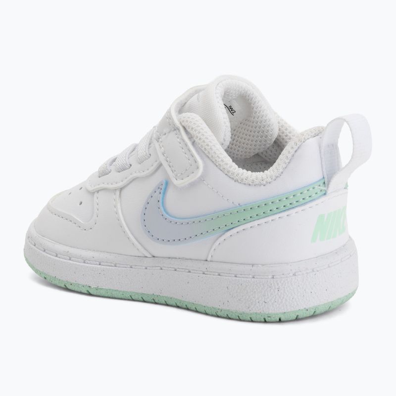 Încălțăminte pentru copii Nike Court Borough Low white/football grey/arctic green 8