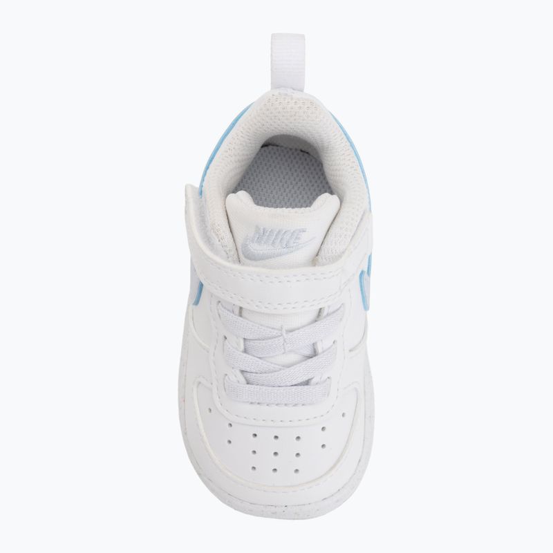 Încălțăminte pentru copii Nike Court Borough Low white/football grey/arctic green 10