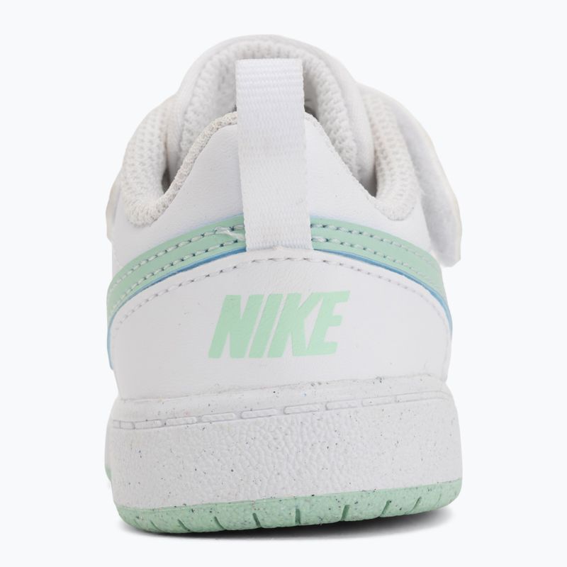 Încălțăminte pentru copii Nike Court Borough Low white/football grey/arctic green 11