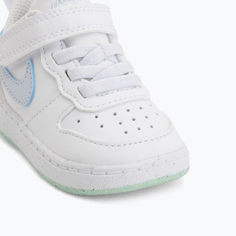 Încălțăminte pentru copii Nike Court Borough Low white/football grey/arctic green 12