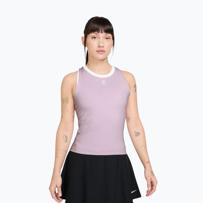 Tricou pentru femei Nike Court Dri-Fit Advantage bleached lilac/white