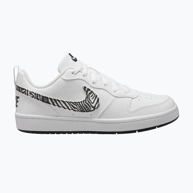 Pantofi Nike Court Borough Low alb/negru 8